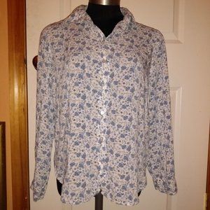 Jane and Delancey top floral S EUC